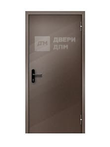 Глухая противопожарная дверь однопольная ДПМ-01 3-го типа с выпадающим порогом